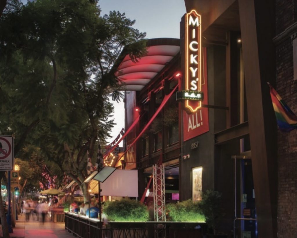 WEST HOLLYWOOD, CA — Micky's, a popular gay bar in the Los Angeles area, reopened in July 2021. Photo Credit: Instagram.